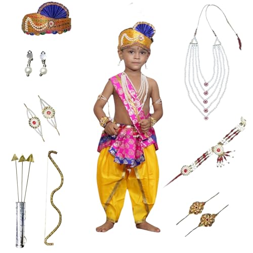 Image of Kaku Fancy Dresses Ram Costume for Kids Infant Baby Ram Dress for Boys with Accessories