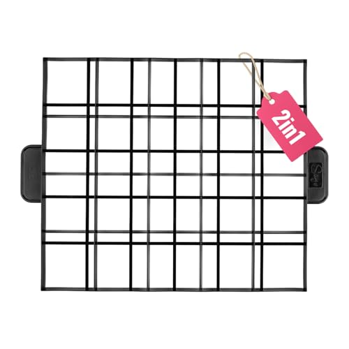 Sallys Kucheneinteiler - 31,5 x 42,5 cm - Torteneinteiler für 20/30 Gleichmäßige Stücke - Backzubehör aus Robustem Kunststoff - Spülmaschinenfest