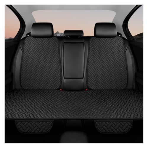 Housses de siège auto en lin universel noir - Coussin protection quatre saisons