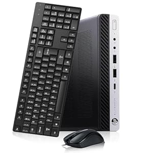 HP EliteDesk 800 G4 Mini PC de escritorio empresarial, Intel Core i5-8500, 16 GB RAM DDR4, 512 GB SSD, con mouse y teclado Windows 11 Pro (renovado)