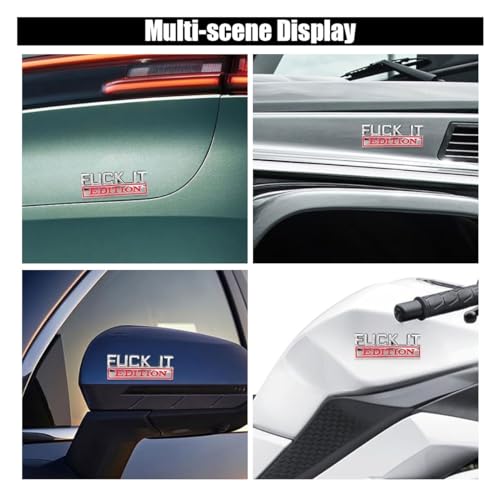 Image of Fuck IT Edition Emblem 3D Sticker Decal, Cool Badge Decoration for Car Truck SUV Laptop