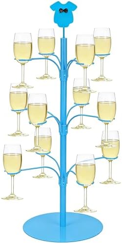 Wine Glass Holder, Cocktail Tree Stand for Drinks with Heavy Duty Base, Countertop Wine Glass Display for Martini, Margarita Cups, Champagne Tower Rack for Weddings Parties Bars Decor image 5
