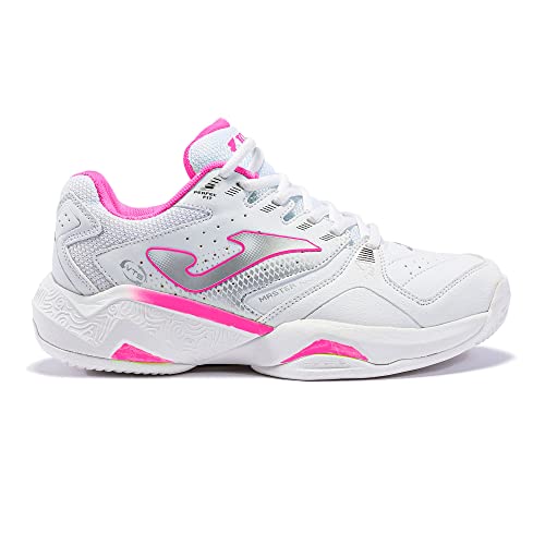 Joma Master 1000 JR, Zapatillas, Blanco/Fucsia, 32 EU