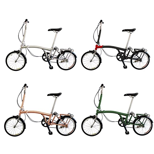 Tibromtack Titanium Fork And Rear Triangle For Brompton Bicycle 16 Inches Ultra Light Folding Bike Grade9 Ti Frame (Matt Black) #TOP5