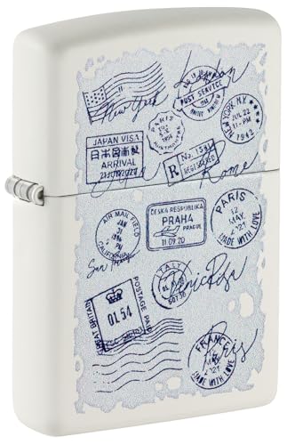 Zippo Encendedor a Prueba de Viento   Vintage Car and Woman Design   Recargable   Estuche de Regalo   Metal   Hecho en EEUU