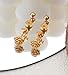 Enticera 14k Gold Plated Handmade Flower Flat Back Earrings Screw Back Cartilage Earrings Studs Hypoallergenic Nap Earrings Women Helix Piercing Gold