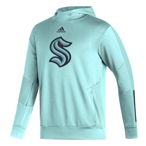 adidas Mens 21 Kraken Hoodie Athletic Outerwear Casual Moisture Wicking - Blue