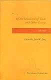 Of the Standard of Taste and Other Essays