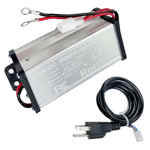 Diesel Heater Power Supply Adapter 110V to 12V Converter, Diesel Powered Parking Air Heater Charger for 5KW 8KW All-in-One Chinese Diesel Heaters, AC to DC Adapter for Home Parking Heater Accessories