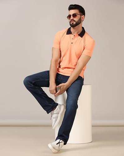 Image of TOPLOT Men's Regular Fit Polo T-Shirt