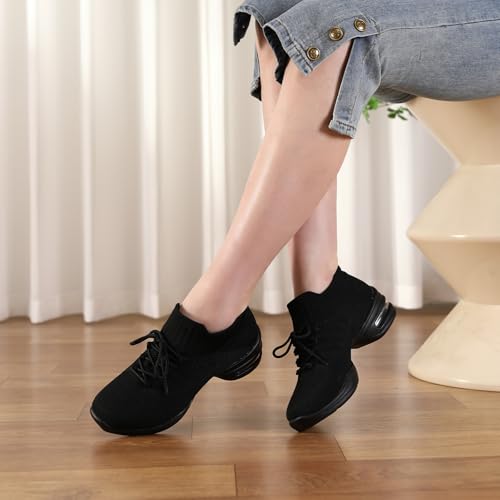 Latin Dance Shoes Women Breathable Salsa Sneakers Practice Teaching Beginner Training2