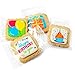Happy Birthday Cookies 4 PACK Gift Basket for Kids Men Women | Decorated Sugar Cookie Gift Box | Individually Wrapped Party Favors Nut Free (Birthday, Standard Box)