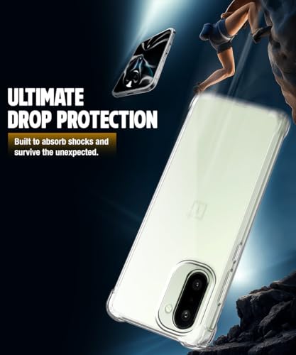 Image of WOW IMAGINE Clear Back Cover Case for 1+ OnePlus 15R 5G 2025 Shockproof Soft TPU Case | Cushioned Edges for Ultimate Protection Back Cover Case - Transparent