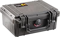 PELI 1150 Koffer für optische und elektronische Instrumente, IP67 Wasser- und staubdicht, 3L Volumen, Mit Schaumstoffeinlage (anpassbar), Schwarz
