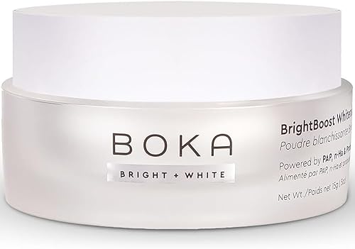 Boka Polvo blanqueador dental - Nano hidroxiapatita, adecuado para dientes sensibles, blanqueamiento - alternativa de pasta de dientes con aceites