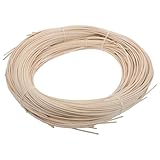 VILLFUL Rattan Reparaturset Rundrattan für DIY Korbmöbel Reparatur Natürliches Webmaterial für Gartenstuhl Sofa Nahtlose Rattan Cane Webbing zur Möbelinstandsetzung