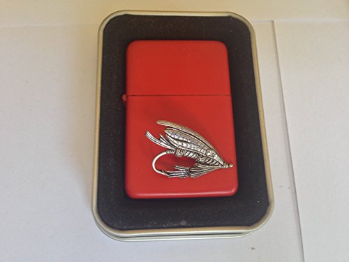 Briquet à essence F29 rouge, le cadeau idéal avec emblème