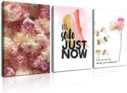 ボヘミアン ピンク アートフレーム バラの絵 花の絵画 韓国パネルキャンバスアート モダン インテリア おしゃれ 絵画 写真 壁掛け アート Abc 50 70cm 3枚 最新号掲載アイテム