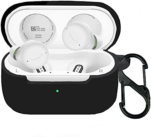 Compatible with Echo Buds 2 Case, Giaogor Silicone Case Cover Easy Carrying Protective Case Cover Compatible with Echo Buds 2 (Black)
