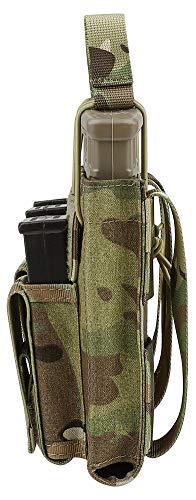 Krydex Triple Open-Top Mag Pouch For 5.56 .223 Magazine With 1911 Hk45 Glock Pistol Mag Pouch (Mc) #TOP2