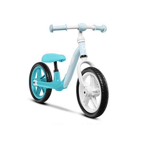 Lionelo Alex-Bicicleta Infantil (hasta 30 kg, sillín y Manillar Ajustables, Ruedas de Espuma EVA, Estructura Robusta, limitación de dirección EN 71, Color Turquesa), Small