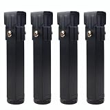 Piedini per Letto di Supporto｜Gambe Regolabili per Rete a Doghe｜Piedi di Sostegno in Metallo Pesante con Morsetto 3×3cm｜per Letti Tatami, Metallici e in Legno(Nero,18cm/7in)
