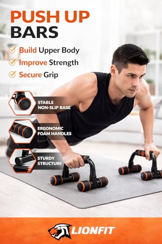 Image of SUREFIT Double Spring Tummy Trimmer, Resistance Toning Tube, Ab Roller & Push-Up Bar 4-in-1 Home Gym Combo Full Body Fitness Kit for Men & Women | Black (Maroon)