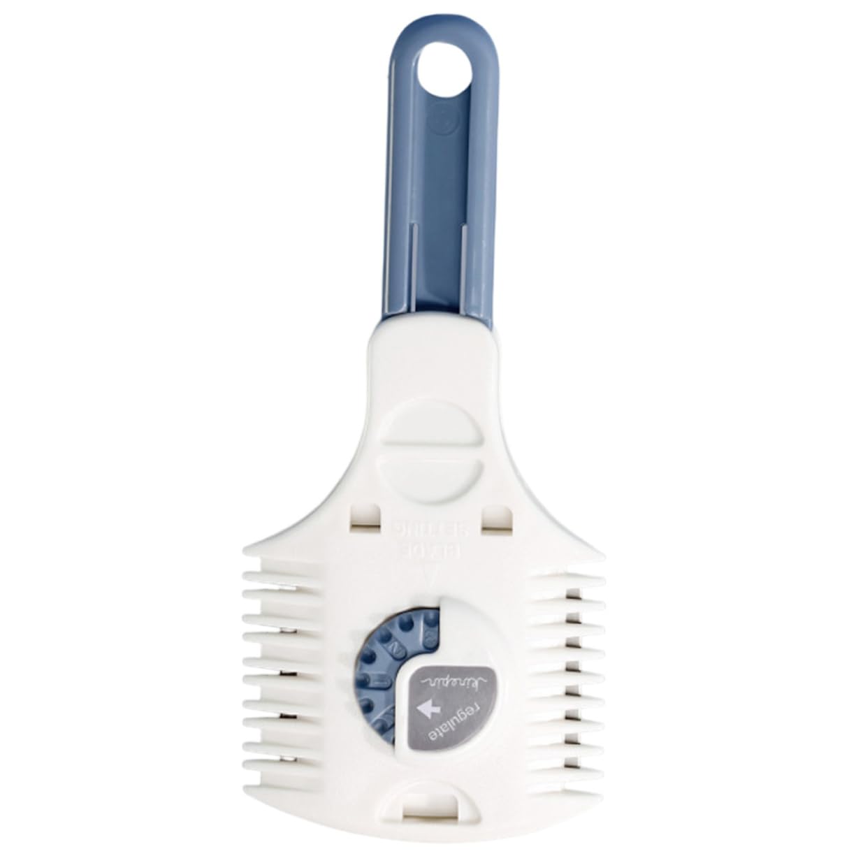 HONMEET Double Side Haircut Scissors Metal Razor Plastic Hair Comb Trimmer for Precise Cutting of Long Short Hair for Hair Styling at Home