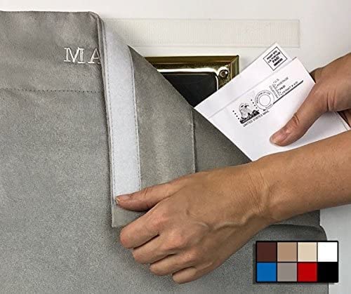 Snail Sakk: Mail Catcher For Mail Slots - Gray - With Clear Window!  No More Mail On The Floor.  No Screws Or Tools Needed.  Draft Reducing And Much More.  Use On Home, Office And Garage Doors. #TOP7