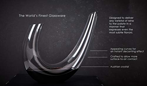 Gabriel Glas Decanter "Alpha" - Design wijnkaraf van hoogwaardig glas - Afbeelding 3