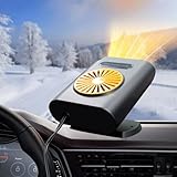 KQLHLHDYZ - Calefacción de coche portátil, 12 V 200 W Desempañador de coche para parabrisas, Calefacción de coche 2 en 1 Calefacción y refrigeración rápida para SUV, coches y camiones