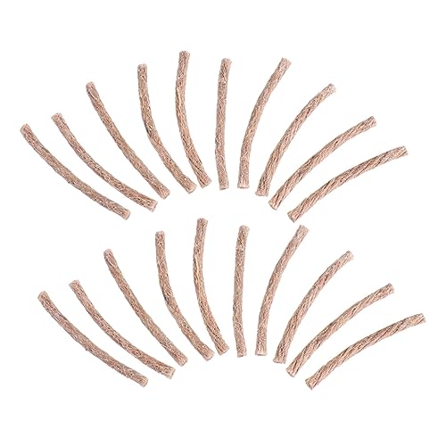 VICASKY 20pcs Rope Wick Fire Starter Survival Wick Lighter for Camping Emergency