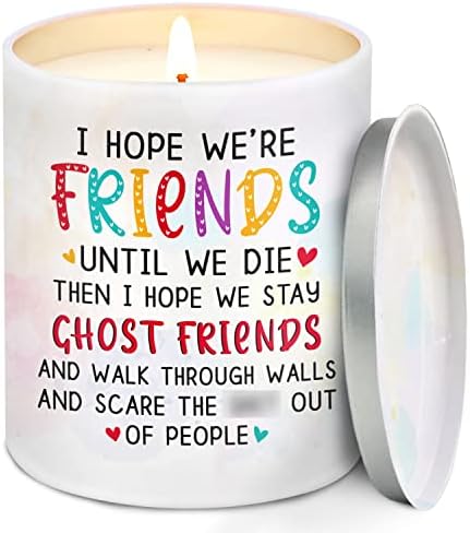 Friend Gift for Women, Friendship Gifts for Women Friends, Graduation Gifts for Friend, Female, Friend Birthday Gifts for Women, Vanilla Coconut Scented Candle 10oz