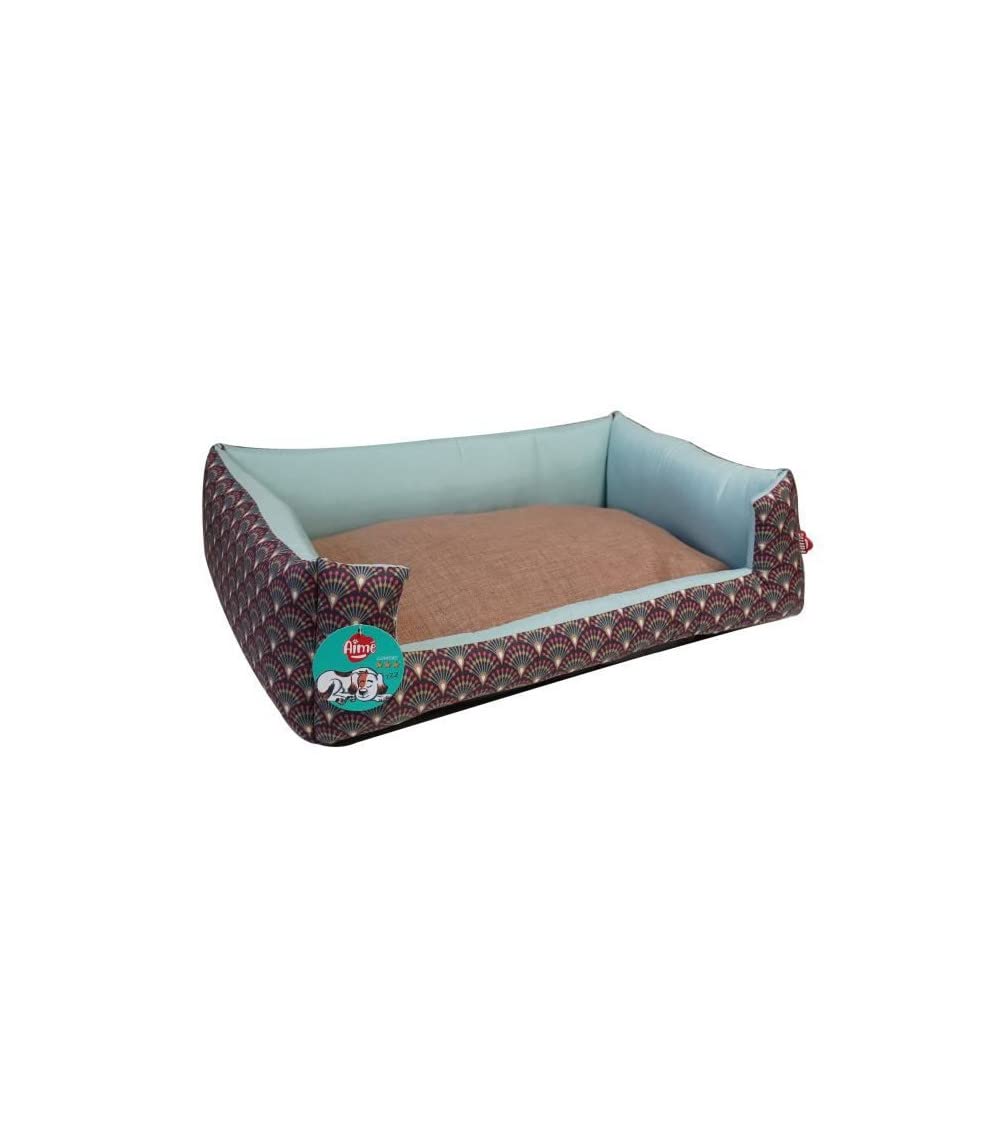 Aime - Cesta para Perro, colección Sweet Tropical, Cesta Mediana/Grande, cómoda, diseño étnico, Naturaleza, diámetro 70 cm