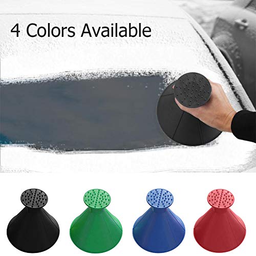 Ciao Life Ice Scraper Magic Funnel Round Windshield Ice Scrapers, Magic Car Cone-Shaped Snow Removal Tool - Thumbnail 2