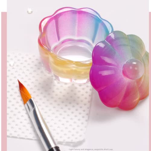 2 Piezas Vasos de Cristal para Líquidos de Manicura miniatura 5