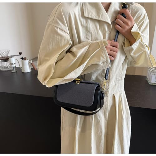 Colorful Fabric Flap Crossbody Bag for Women,Small Elegant Leather Top Handle Handbag,Mini PU Leather Travel Purse3