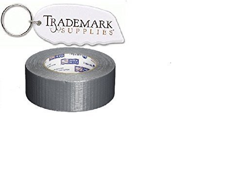 Intertape Brand Duct Tape: 1.88 Inches By 55 Yards Long Durable Strong For All Surfaces With Heat And Moisture Resistance - Plus Utility Knife From Trademark Supplies Model TS-20 (1 Roll)