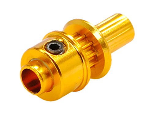 MICROHELI Aluminum Main Drive Pulley (Gold) (for MH Pulley/Timing Belt Conversion Series)