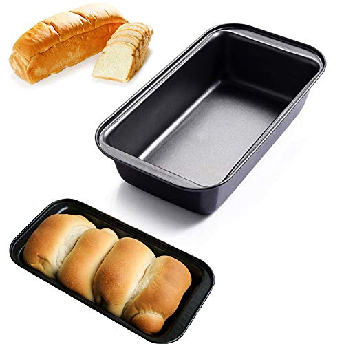 Loaf Pan Toast Mold Carbon Steel Bread Baking Pan Nonstick Cake Making Tray Small Loaf Pan Bake Food Serving Tool for Home Kitchen Bakeware, 9.8\"x5.1\"