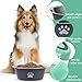 Hundenapf Edelstahl, 3 Stück Hund Napf Futternapf Wassernapf Hundeschüssel Fressnapf Set mit Rutschfestem Gummi für Kleine Hunde Katzen (860ml)
