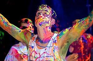 Miniatura 7 de 5-Gallon Pintura de neón UV GLOW lavable color amarillo