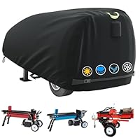 Abdeckung für Holzspalter,wasserdicht, strapazierfähig,für 15–40 Tonnen Gas- oder Elektroholzspalter 210*114*100CM Allwetterschutz, regen-, schnee-, wind- und UV-beständig – Schwarz