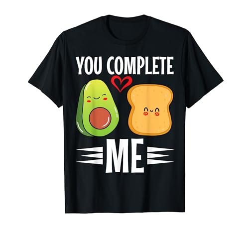 "Avocado & Toast You Complete Me" Kawaii Cute Foodie T-Shirt