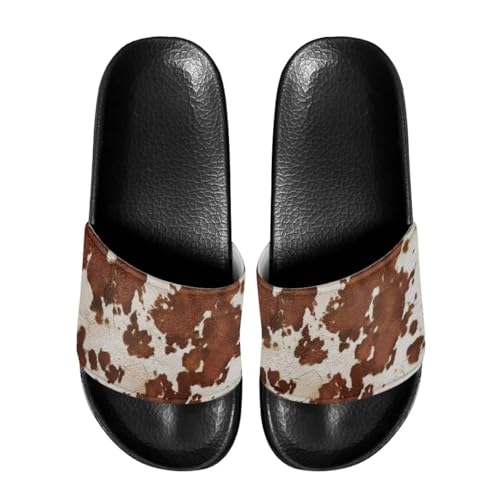 Image of Footwear for Mens Open Toe Athletic Sandals Anti-Slip Sole Slide Sandals Pillow House Flat Shoes Comfortable Slip On Slippers for Indoor & Outdoor