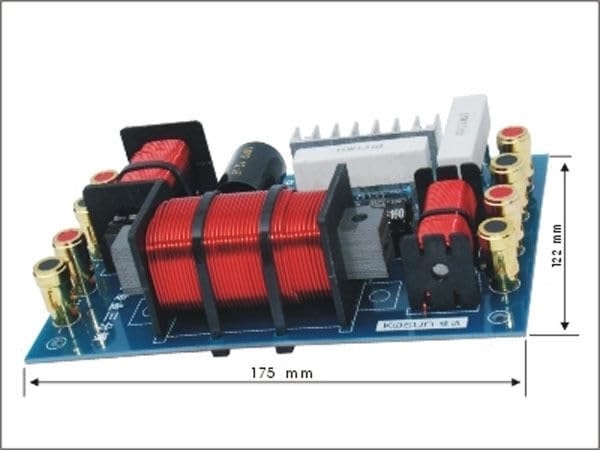 Generic 1x 350W 3 Unit Speaker Frequency Divider 3 Way Audio Crossover Filter -3000C