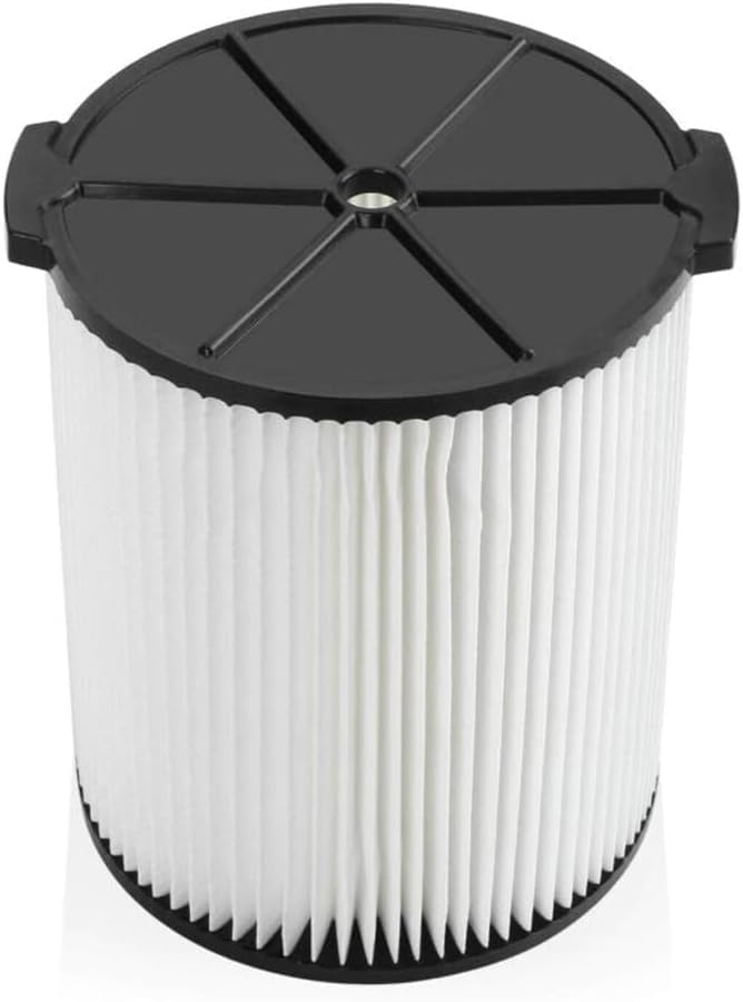 VF4000 Pleated Filter Replacement for RIDGID Wet/Dry Vacuum 6–9 Gallon, Compatible with WD06000 WD06200 WD06250 WD06350 WD06700 WD06701 WD08000 WD09350 WD09450 WD09500 WD09700 WD09701