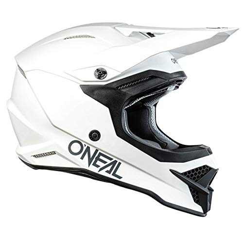 Oneal 3Series Solid Casco motocross (White,XL