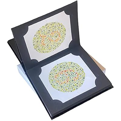 ISHIHARA Color Vision Test Book with 24 Plate with User Manual Occluder