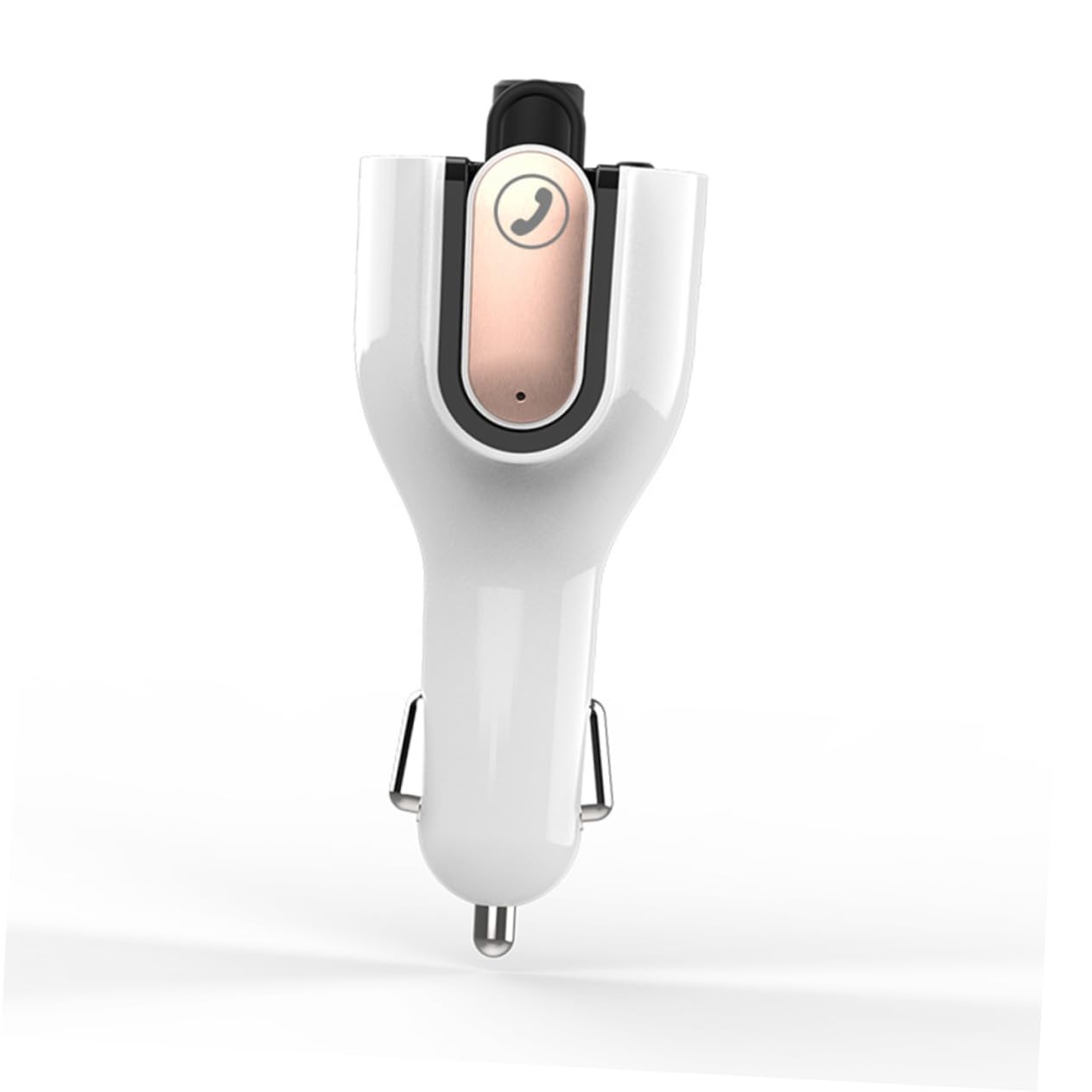 Uonlytech 1pezzi Auricolari Multifunzionali Wireless Adattatore Per Auto Caricabatterie Usb Per Telefono Microfono Integrato Per Chiamate Hd e Risposta Vivavoce Sicura